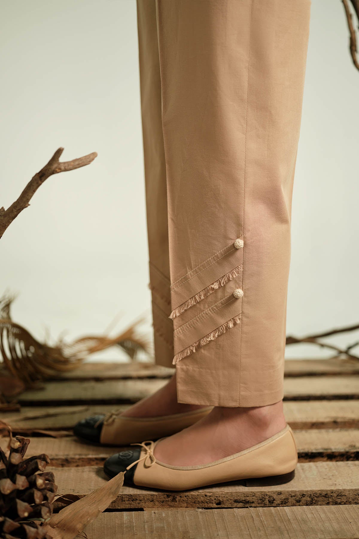 Beige Cotton Khaadi Harem Pants | Pants women fashion, Stylish pants women, Women  trousers design